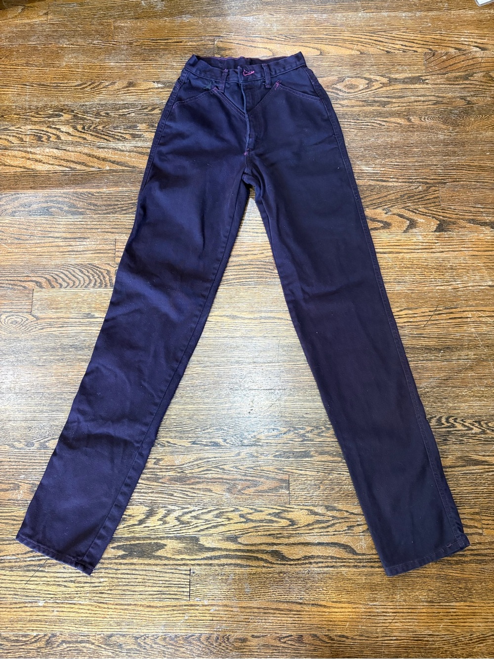 Bottoms Women's Straight-Leg Jeans in Deep Navy Plum